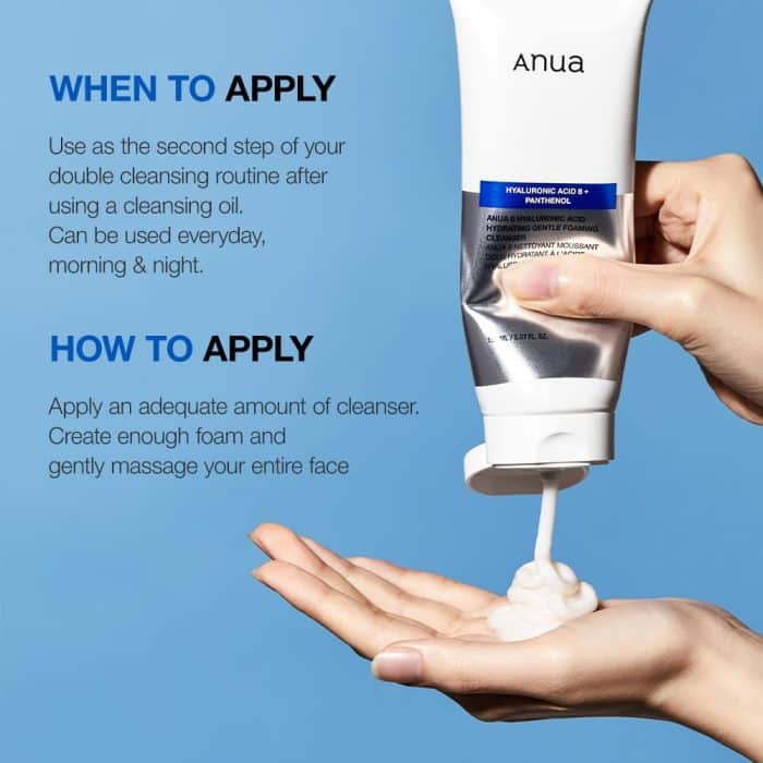 anua hyaluronic foam.5