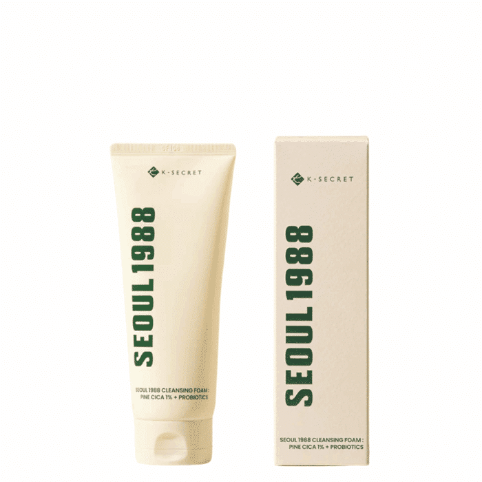 K-Secret Seoul 1988 Cleansing Foam: Pine Cica 1% + Probiotics