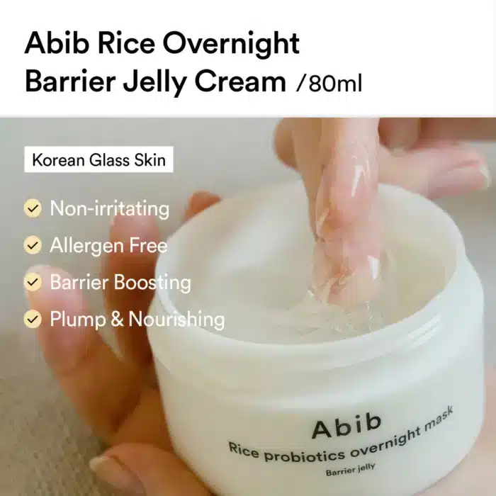 Abib Rice Probiotics Overnight Mask Barrier Jelly - Image 10