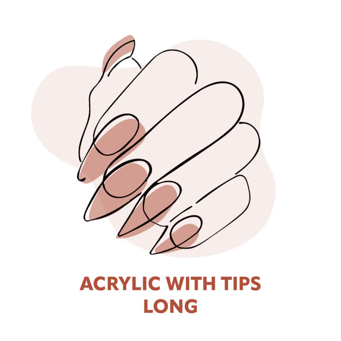 Acrylic with Tips Long - Image 1
