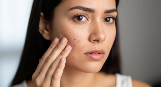 blue light and uneven skin tone