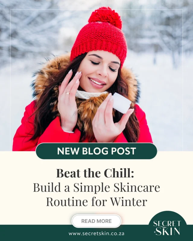 ❄ Winter is here, but your skin doesn't have to know it! ✨ Our 𝗡𝗘𝗪 𝗯𝗹𝗼𝗴 𝗽𝗼𝘀𝘁, "Beat the Chill: Build a Simple Skincare Routine for Winter," has just landed on the Secret Skin website.

Discover how to protect your precious skin from the cold, banish dryness, and maintain that healthy, dewy glow with our super simple tips & tricks. Your skin will thank you! 😉

📍 https://secretskin.co.za/beat-the-chill-build-a-simple-skincare-routine-for-winter/ 

#SecretSkin #kbeauty #koreanskincare #winterskincareroutine #skincare